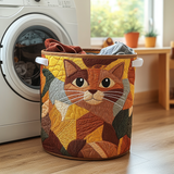 居心地の良い猫のランドリーバスケット