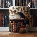 図書館猫のランドリーバスケット